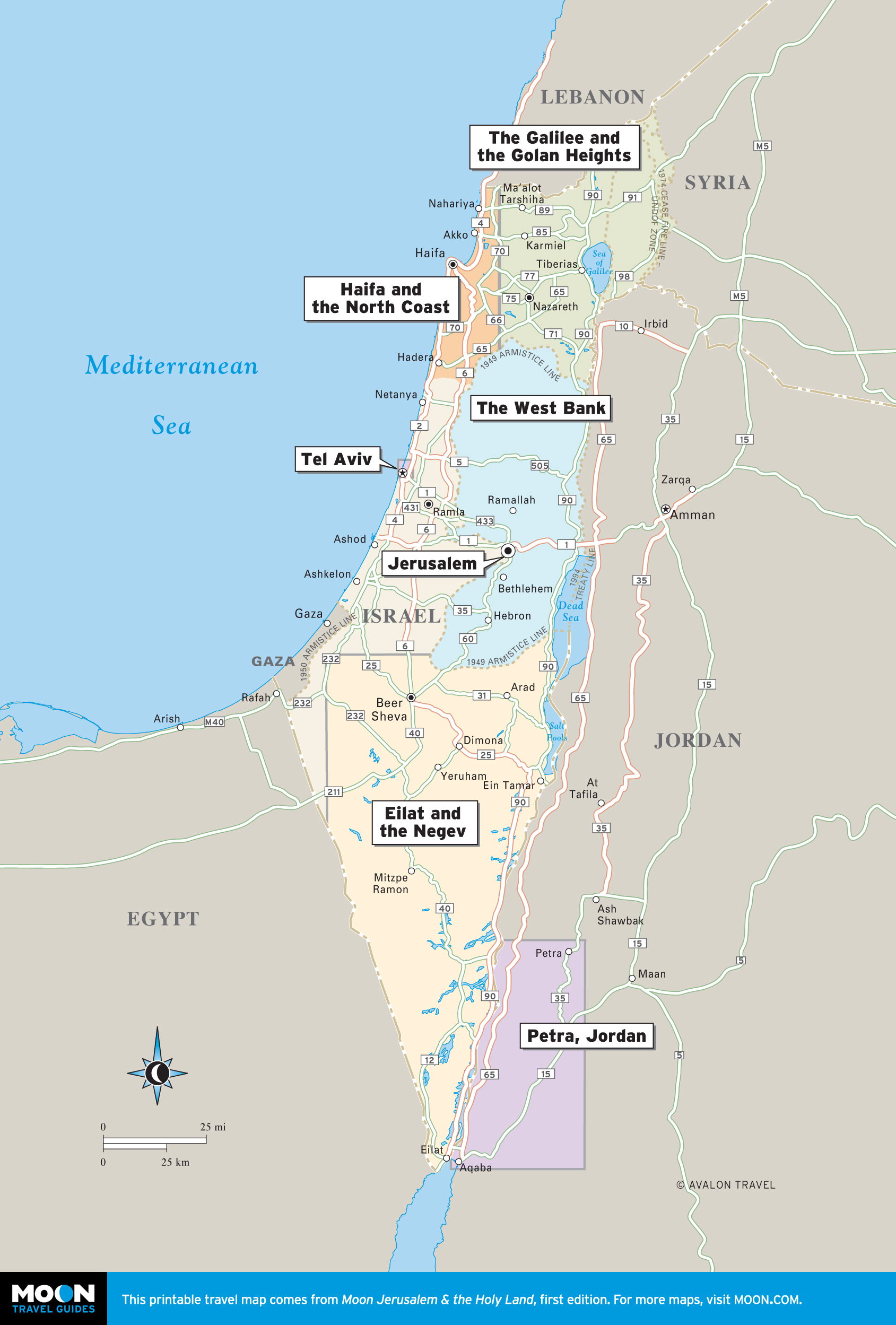 Israel & the West Bank  Moon Travel Guides