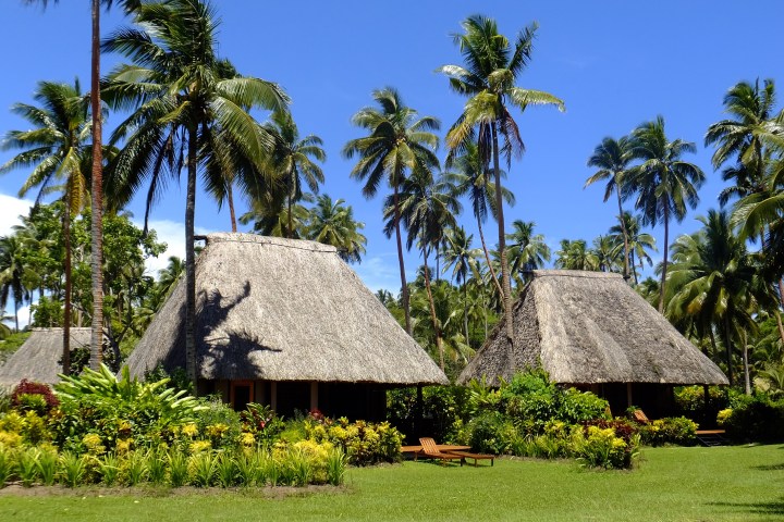 Traditional bure, Vanua Levu island, Fiji