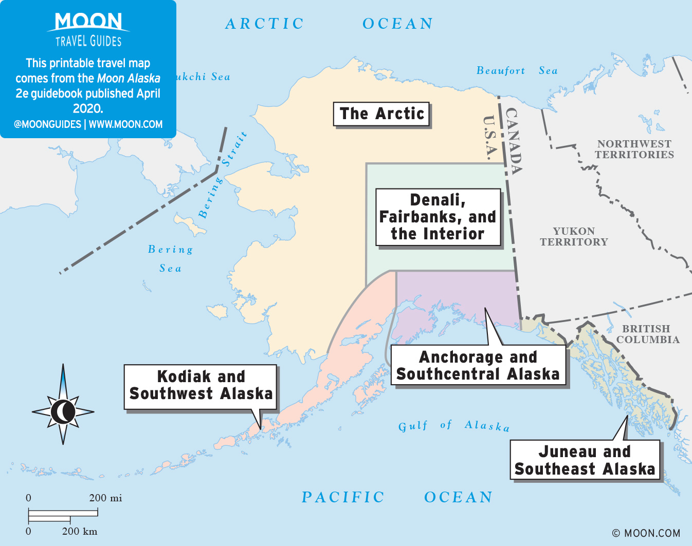 alaska moon view