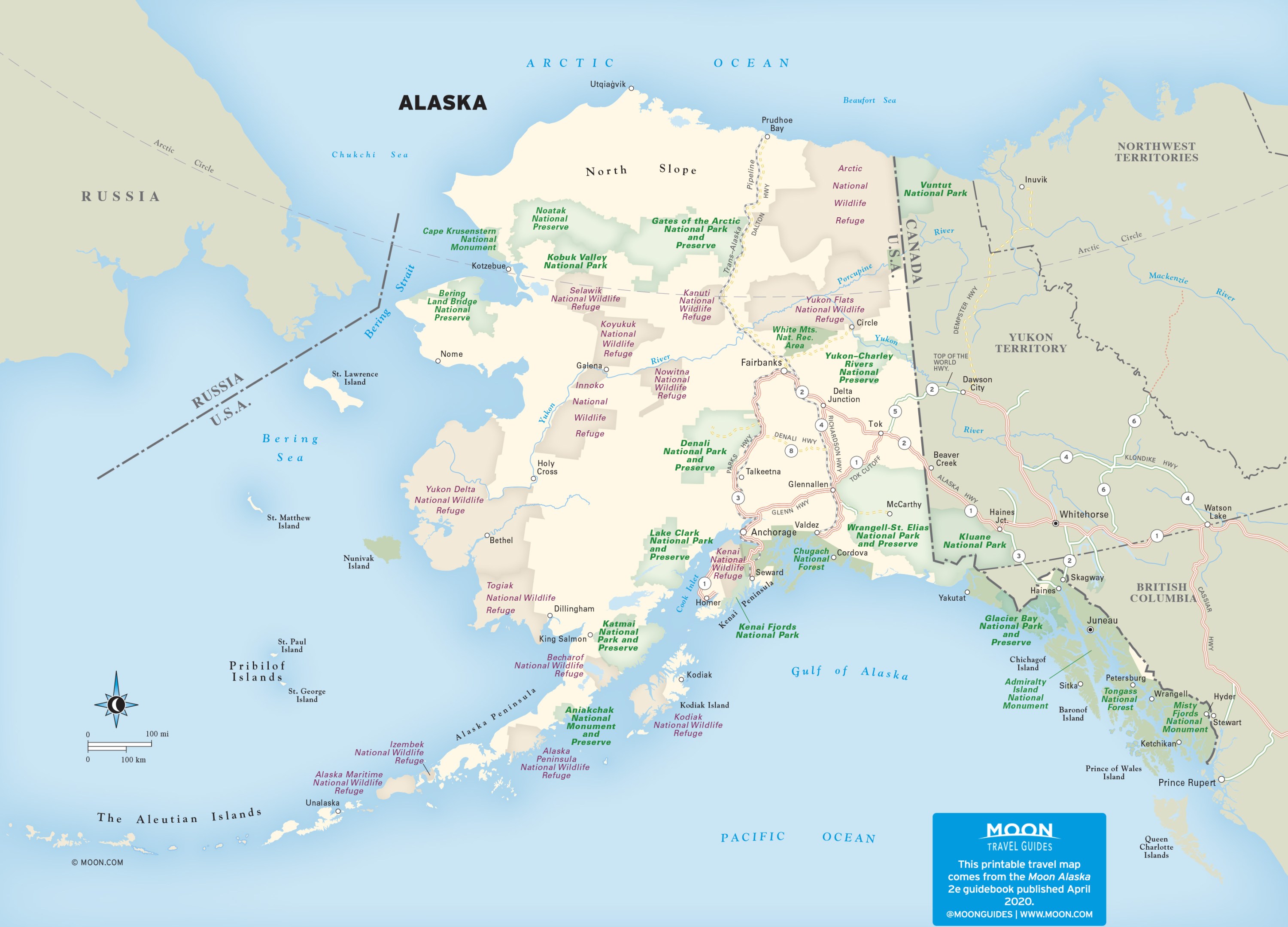 travel map alaska