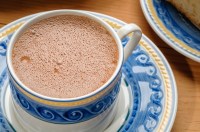 Picture of hot chocolate in a teacup