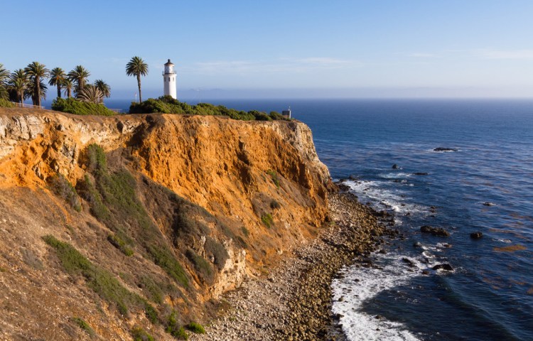 lighthouse on a cliff on the california coast