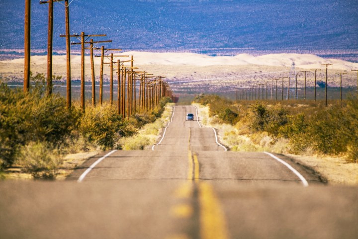 road trip in the desert